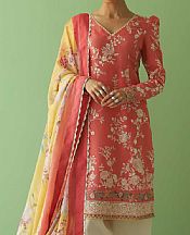 Zara Shahjahan Brink Pink Lawn Suit- Pakistani Designer Lawn Suits