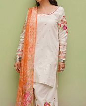 Zara Shahjahan White Jacquard Suit- Pakistani Designer Lawn Suits