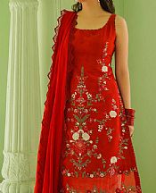 Red Jacquard Suit