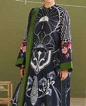 Zara Shahjahan Black Lawn Suit- Pakistani Designer Lawn Suits