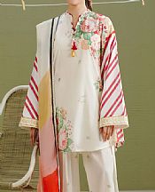 Zara Shahjahan White Lawn Suit- Pakistani Lawn Dress