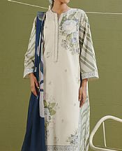 Zara Shahjahan Off White Lawn Suit- Pakistani Designer Lawn Suits