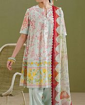 Zara Shahjahan Light Blue Lawn Suit- Pakistani Lawn Dress