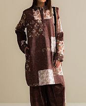 Zara Shahjahan Rose Taupe Lawn Suit- Pakistani Lawn Dress