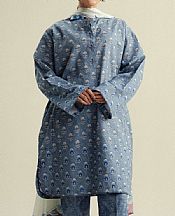 Zara Shahjahan Cadet Grey Cambric Suit- Pakistani Winter Clothing