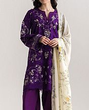 Zara Shahjahan Indigo Lawn Suit- Pakistani Lawn Dress