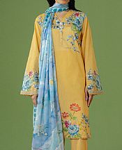 Golden Yellow Lawn Suit