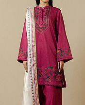 Solid Pink Lawn Suit