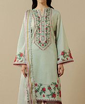 Light Turquoise Lawn Suit