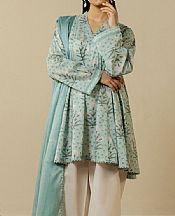 Light Turquoise Lawn Suit