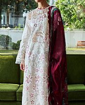 Zara Shahjahan White Lawn Suit- Pakistani Lawn Dress