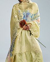 Zara Shahjahan Green Mist Lawn Suit- Pakistani Designer Lawn Suits