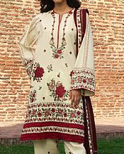 Zara Shahjahan Off White Khaddar Suit- Pakistani Winter Dress