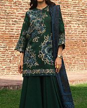 Bottle Green Khaddar Suit