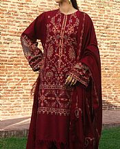 Maroon Khaddar Suit