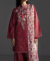 Zara Shahjahan Tea Pink Lawn Suit- Pakistani Designer Lawn Suits