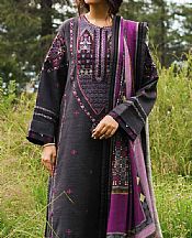 Zara Shahjahan Black Mono Long Suit- Pakistani Winter Dress
