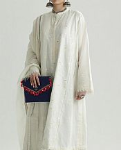 Zara Shahjahan White Lawn Suit- Pakistani Designer Lawn Suits