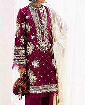 Zara Shahjahan Egg Plant Jacquard Suit- Pakistani Designer Lawn Suits