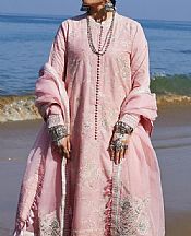Zara Shahjahan Baby Pink Lawn Suit- Pakistani Lawn Dress
