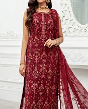Crimson Chiffon Suit- Pakistani Chiffon Dress