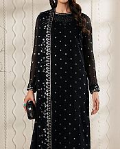 Zarif Black Chiffon Suit- Pakistani Chiffon Dress