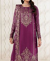 Zarif Purple Chiffon Suit- Pakistani Chiffon Dress