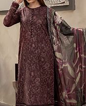 Zarif English Violet Lawn Suit- Pakistani Lawn Dress