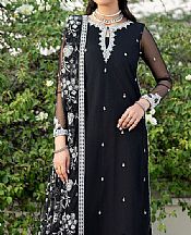 Zarif Black Net Suit- Pakistani Chiffon Dress
