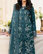 Zarif Teal Lawn Suit- Pakistani Lawn Dress