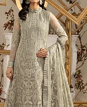 Zarif Light Grey Net Suit- Pakistani Chiffon Dress