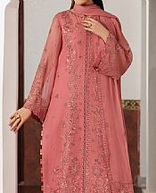 Zarif Light Coral Chiffon Suit- Pakistani Chiffon Dress