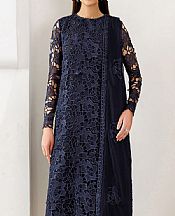Zarif Navy Chiffon Suit- Pakistani Chiffon Dress