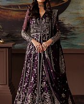Zarif Purple Chiffon Suit- Pakistani Designer Chiffon Suit