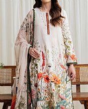 Zarif Off White Silk Suit- Pakistani Chiffon Dress