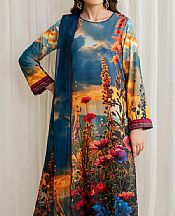 Zarif Multi Silk Suit- Pakistani Chiffon Dress