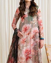 Zarif Green/Pink Silk Suit- Pakistani Designer Chiffon Suit