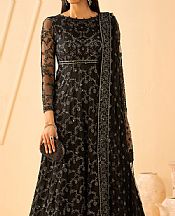 Zarif Black Net Suit- Pakistani Chiffon Dress