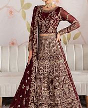 Maroon Chiffon Suit