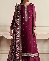 Crimson Chiffon Suit