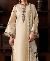 Zarif Ivory Lawn Suit- Pakistani Designer Lawn Suits