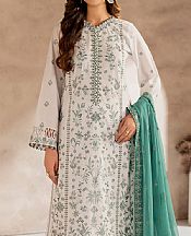 Zarif Off White Lawn Suit- Pakistani Lawn Dress