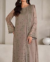 Zarif Grey/Green Chiffon Suit- Pakistani Chiffon Dress