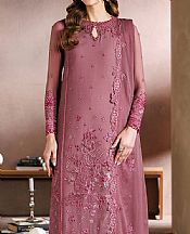 Zarif Dusty Pink Chiffon Suit- Pakistani Designer Chiffon Suit