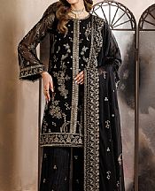 Zarif Black Chiffon Suit- Pakistani Chiffon Dress