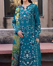 Zarposh Teal Lawn Suit- Pakistani Lawn Dress