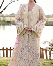 Zarposh Ivory/Pink Lawn Suit- Pakistani Lawn Dress