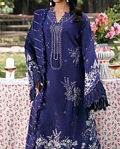 Zarposh Blue Lawn Suit- Pakistani Designer Lawn Suits