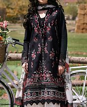 Zarposh Black Lawn Suit- Pakistani Lawn Dress