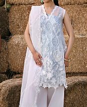 Zarposh Off-white Lawn Suit- Pakistani Lawn Dress
